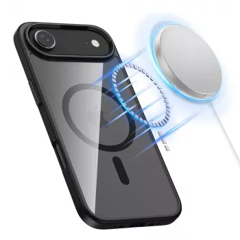 Tech-Protect Magmat Magsafe iPhone 17 Air, črn/prozoren