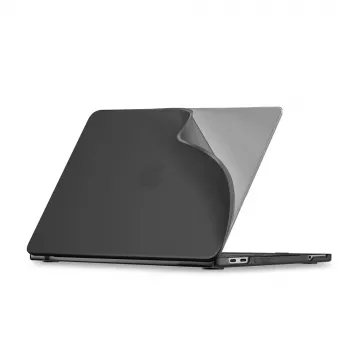 Tech-Protect Softshell zaščitni trdi ovitek za MacBook Neo 13 2026, mat črn