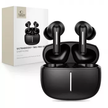 TECH-PROTECT ULTRABOOST TWS Earphone Pro G3, črn