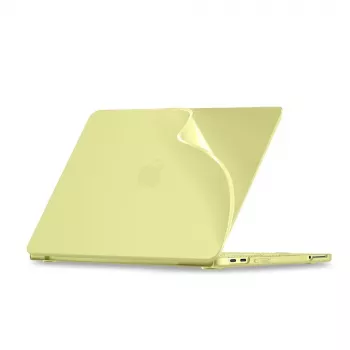 Tech-Protect Softshell trdi ovitek za MacBook Neo 13 2026, mat citrus
