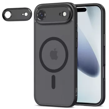 Tech-Protect Magcam Magsafe ovitek za iPhone 17 Air, mat črn