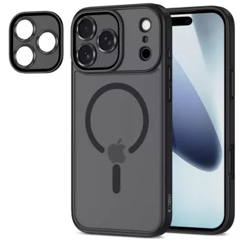 Tech-Protect Magcam Magsafe ovitek za iPhone 17 Pro, mat črn