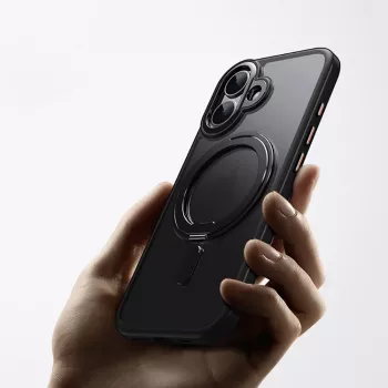 TECH-PROTECT MAGRING MagSafe obroč in stojalo za iPhone 17, črn