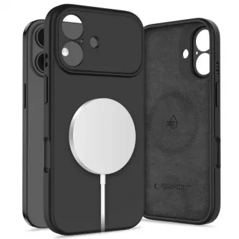 Tech-Protect Silicone Magsafe ovitek za iPhone 17, črn