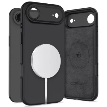 Tech-Protect Silicone MagSafe ovitek za Apple iPhone 17 Air, črn