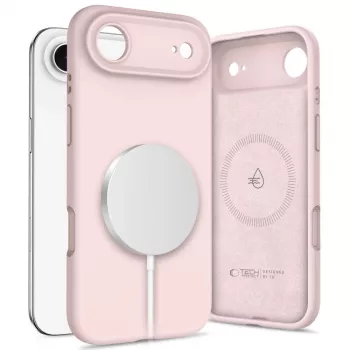 Tech-Protect Silicone MagSafe ovitek za Apple iPhone 17 Air, pink pearl