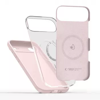 Tech-Protect Silicone MagSafe ovitek za Apple iPhone 17 Air, pink pearl