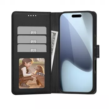 Tech-Protect Wallet Magsafe iPhone 17, mat črn