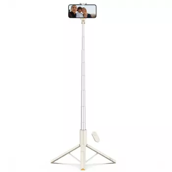 Tech-Protect L09S selfie palica s stojalom, bež