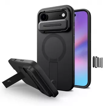 Tech-Protect Kevlar Aura MagSafe ovitek za Apple iPhone Air, črn