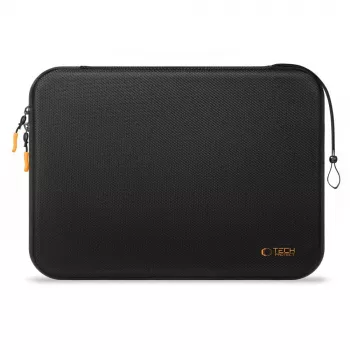 TECH-PROTECT Hard Pouch za prenosnik 13-14 inch, črn/oranžen