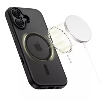 TECH-PROTECT MagPeak MagSafe ovitek za iPhone 17, mat črn