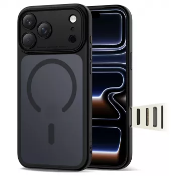 TECH-PROTECT MagPeak MagSafe ovitek za iPhone 17 Pro Max, mat črn