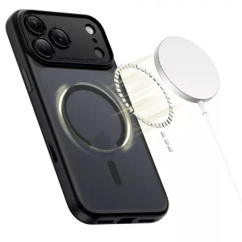 TECH-PROTECT MagPeak MagSafe ovitek za iPhone 17 Pro Max, mat črn