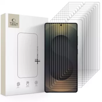 TECH-PROTECT paket 10 kaljenih zaščitnih folij za zaslon za Samsung Galaxy S25 Ultra, prozoren