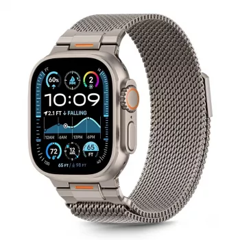 Tech-Protect Milano Vanguard za Apple Watch 8 / 9 / 10 / 11 / SE / Ultra (44 / 45 / 46 / 49 mm), srebrn
