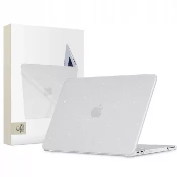 Tech-Protect Smartshell trdo ohišje za MacBook Neo 13 2026, bleščeče prozorno