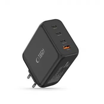 TECH-PROTECT NC200W-GAN 4-portni omrežni polnilnik PD 200W / QC3.0, črn