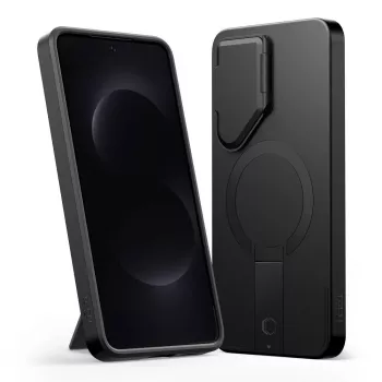 TECH-PROTECT Kevlar Aura ohišje MagSafe za Samsung Galaxy S26, črno/oranžno