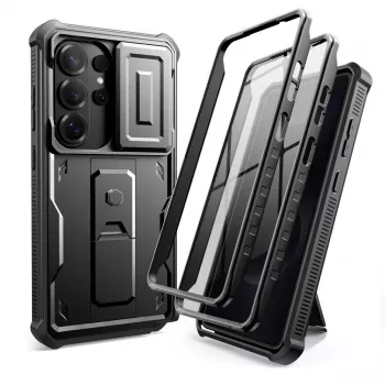 Tech-Protect Kevlar CAM+ 2-delni set Galaxy S26 Ultra, črn