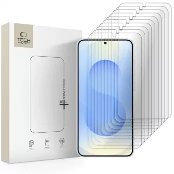 TECH-PROTECT paket 10 kaljenih zaščitnih folij za zaslon za Samsung Galaxy S26, prozorno
