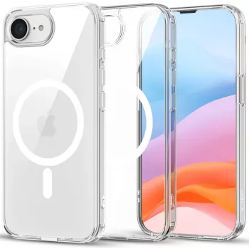 Tech-Protect Flexair Hybrid MagSafe ovitek za Apple iPhone 16E/17E, prozoren