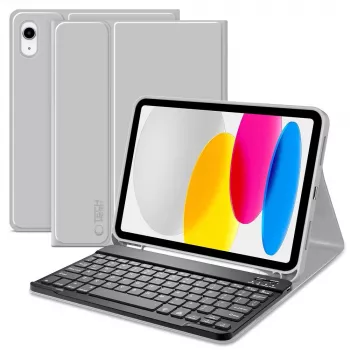Tech-Protect SC Pen + Keyboard ovitek s tipkovnico za iPad 10,9 inch (10. gen, 2022) / iPad Air 11 inch (M2, 2024) / iPad Pro 11 inch (M4, 2024) – siv