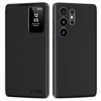Tech-Protect Smart Wallet ovitek za Samsung Galaxy S25 Ultra, mat črn