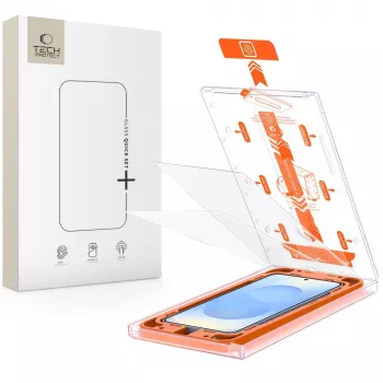 TECH-PROTECT Quick Set+ kaljena zaščitna folija za zaslon 2-kosovna za Samsung Galaxy S24+ Plus / S25+ Plus, prozorna