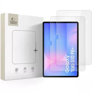 Tech-Protect Glass Fit+ kaljena zaščitna folija za zaslon za Samsung Galaxy Tab S10 FE+ 13.1 X620 / X626B – prozorna – 2-kosovna