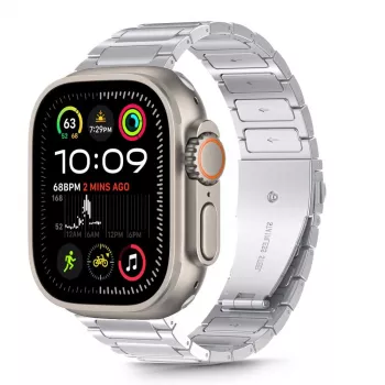 TECH-PROTECT STAINLESS CLASSIC APPLE WATCH 8 / 9 / 10 / 11 / SE / ULTRA (44 / 45 / 46 / 49 MM) SREBRNA