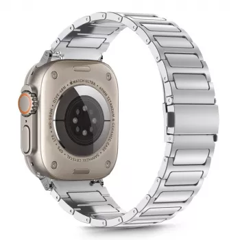 TECH-PROTECT STAINLESS CLASSIC APPLE WATCH 8 / 9 / 10 / 11 / SE / ULTRA (44 / 45 / 46 / 49 MM) SREBRNA