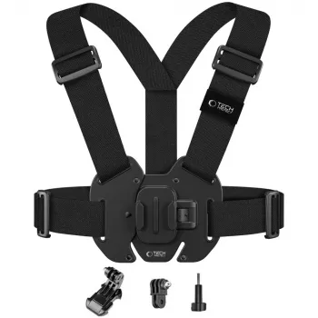 TECH-PROTECT GA100 prsno držalo za GoPro / DJI Action kamere - črno
