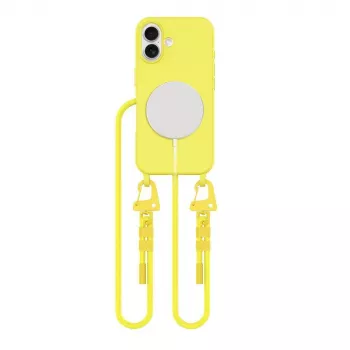 Tech-Protect Magnecklace MagSafe ovitek za iPhone 16, rumen