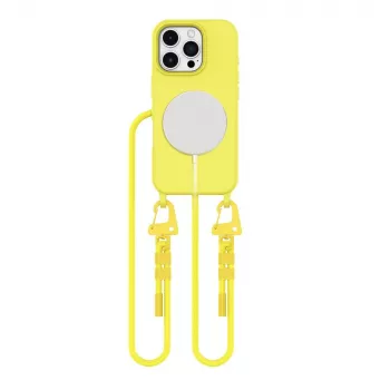 Tech-Protect Magnecklace MagSafe ovitek za Apple iPhone 16 Pro, rumen