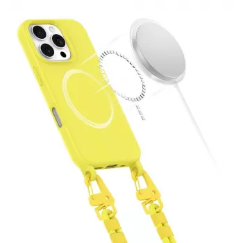 Tech-Protect Magnecklace MagSafe ovitek za iPhone 16 Pro Max, rumen