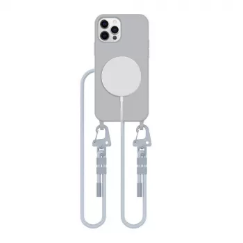 Tech-Protect Magnecklage MagSafe ovitek za iPhone 12 / 12 Pro - siv