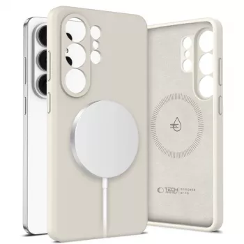 Tech-Protect Silicone MagSafe ovitek za Samsung Galaxy S26 Ultra - Cosmic Latte