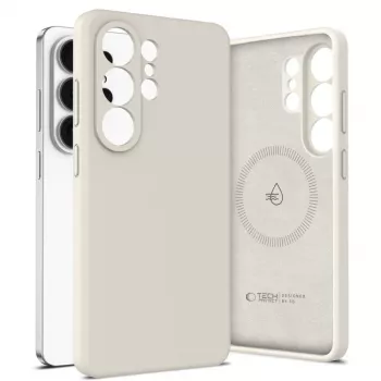 Tech-Protect Silicone MagSafe ovitek za Samsung Galaxy S26 Ultra - Cosmic Latte
