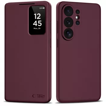 Tech-Protect Smart Wallet ovitek za Samsung Galaxy S26 Ultra, Mulberry