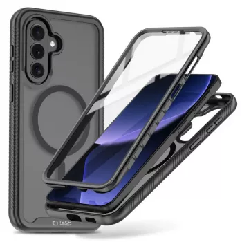 Tech-Protect Defense MagSafe ovitek za Samsung Galaxy A57 5G, mat črn