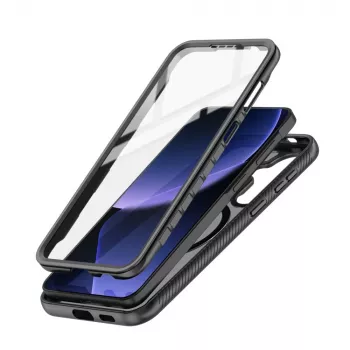 Tech-Protect Defense MagSafe ovitek za Samsung Galaxy A57 5G, mat črn