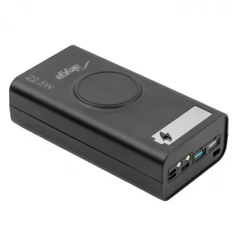 Akyga AK-BC-05 ohišje za powerbank 37000 mAh, 12x 18650, 22,5W, Qi, USB-C, 2x USB-A, Lightning