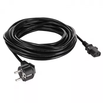 Akyga AK-PC-05S napajalni kabel, CEE 7/7 na IEC C13, baker 3 x 1,5 mm², 5 m, črn