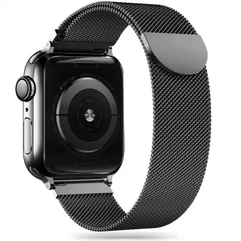 Tech-Protect Milanese Loop zapestnica za Apple Watch 8 / 9 / 10 / 11 / SE (40 / 41 / 42 mm) črna