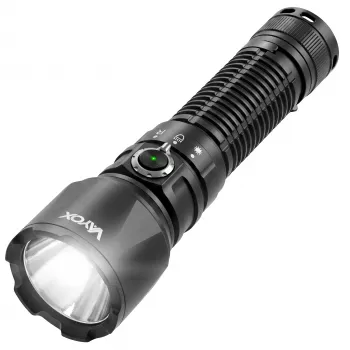 VAYOX taktična svetilka 2000lm bela + rdeča luč + zelen laser VA0457