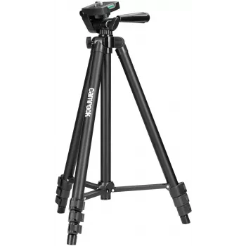 Camrock TA30 stativ s 3-smerno glavo za panoramsko nagibanje, črn