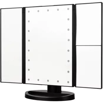 Humanas HS-ML04 LED ogledalo za ličenje, črno