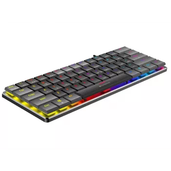 Tracer GameZone Keylo 61 žična mehanska igralna tipkovnica, 60% postavitev, Outemu Red stikala, RGB osvetlitev ozadja, grafitna