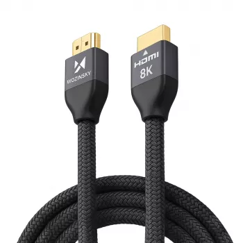 Wozinsky kabel HDMI 2.1 8K 60Hz 48Gbps / 4K 120Hz / 2K 144Hz 3m srebrn (WHDMI-30)